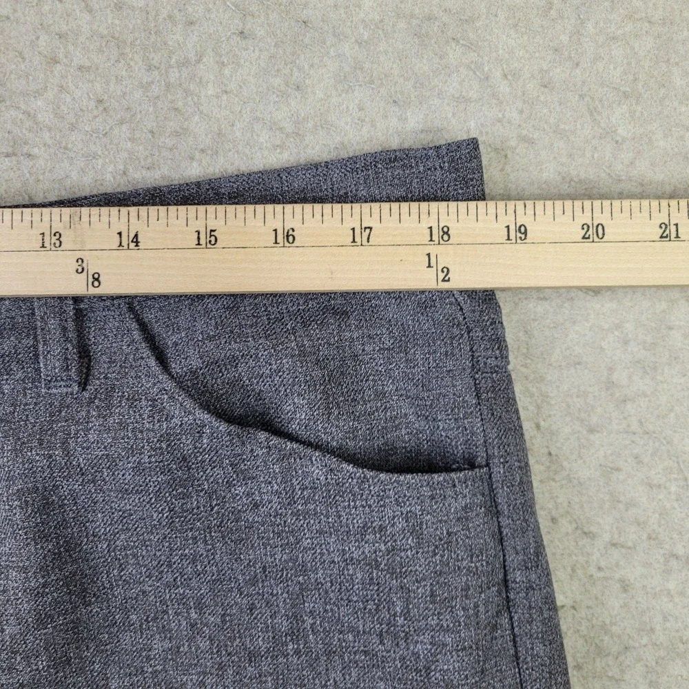 Wrangler Men 38x30 Heather Gray Polyester Wrancher Dress Pants Boot Jeans 82HG